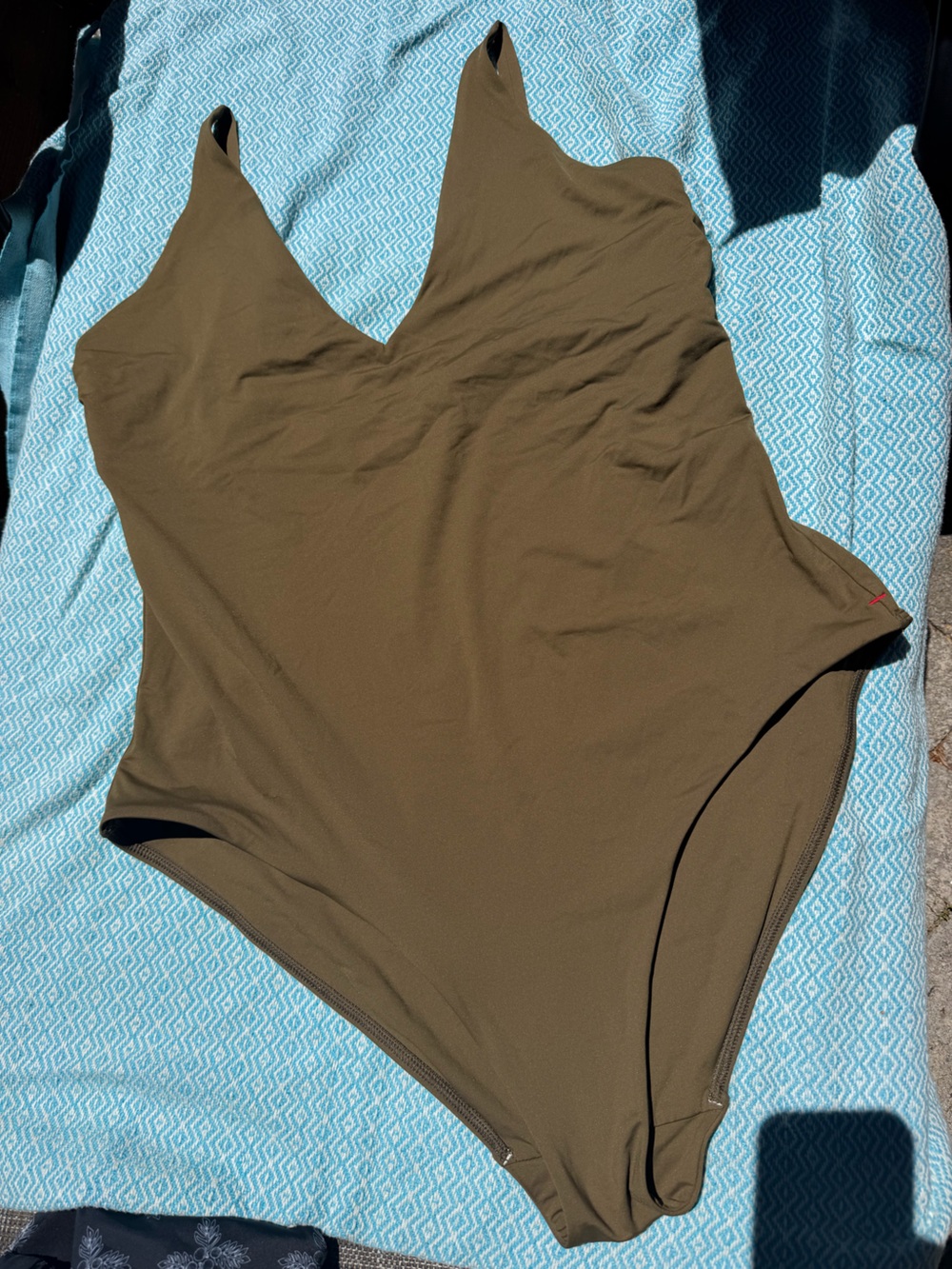 Everlane Olive Green swim suit one piece